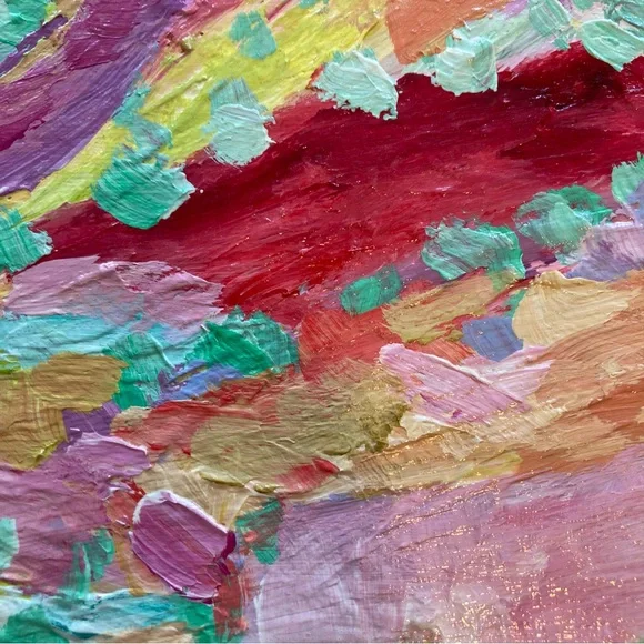 Pink Casa In Southwest”“An Original art AcrylicPainting 16”x12”x1.5” Original
